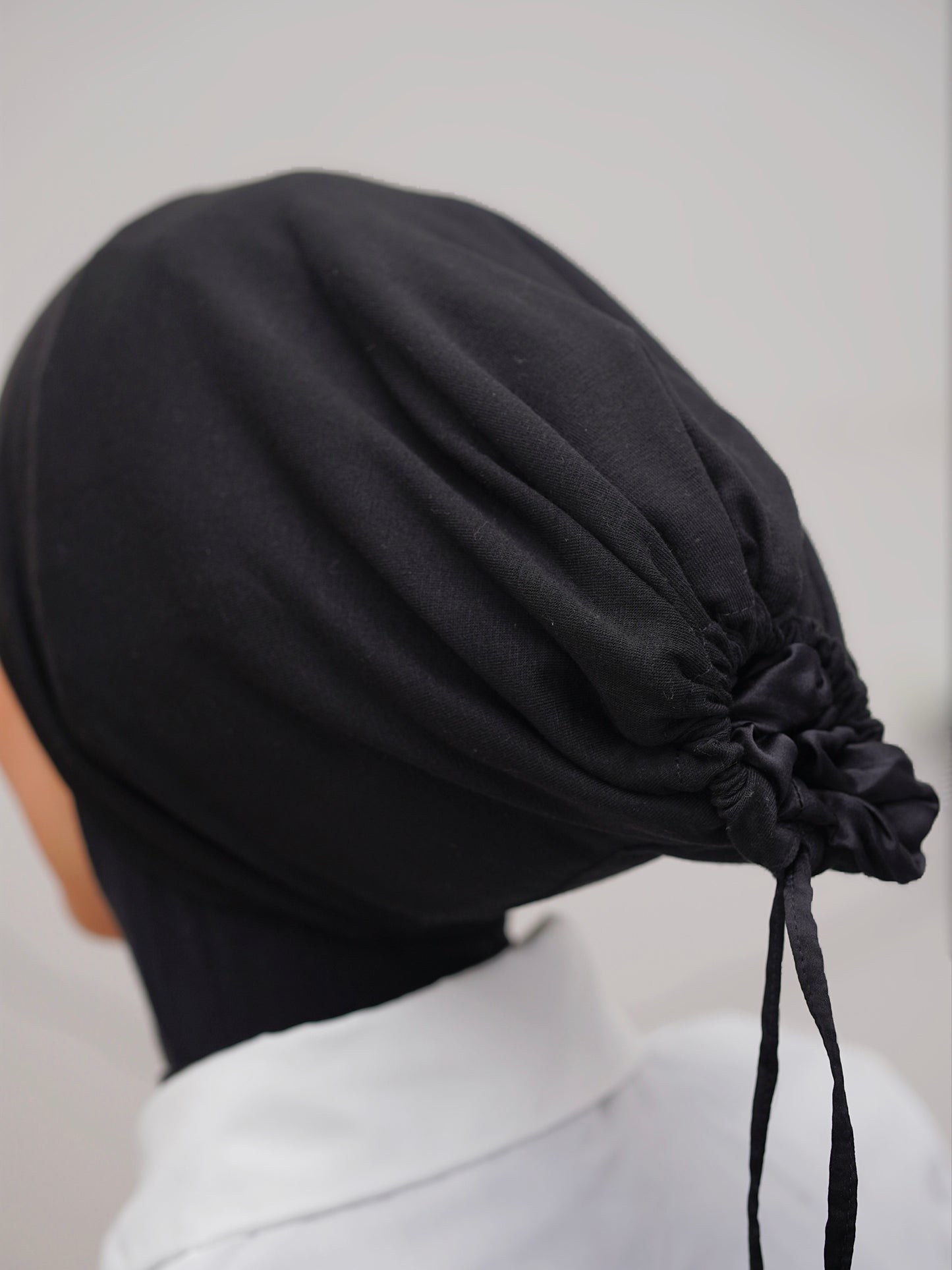 Silk Sleeping Cap Black